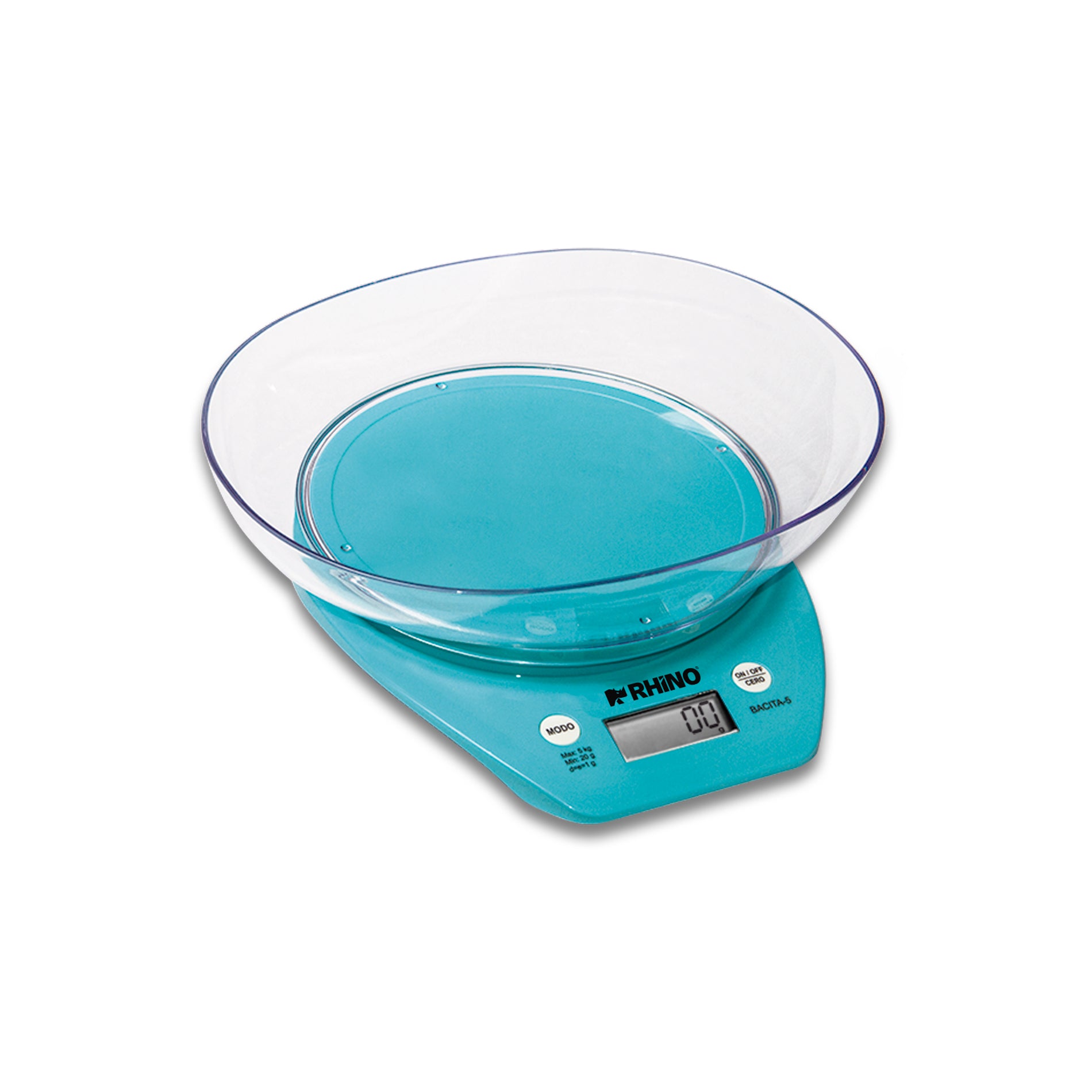 Bascula Cocina Con Tazón 5kg/1g Rhino Bacita-5