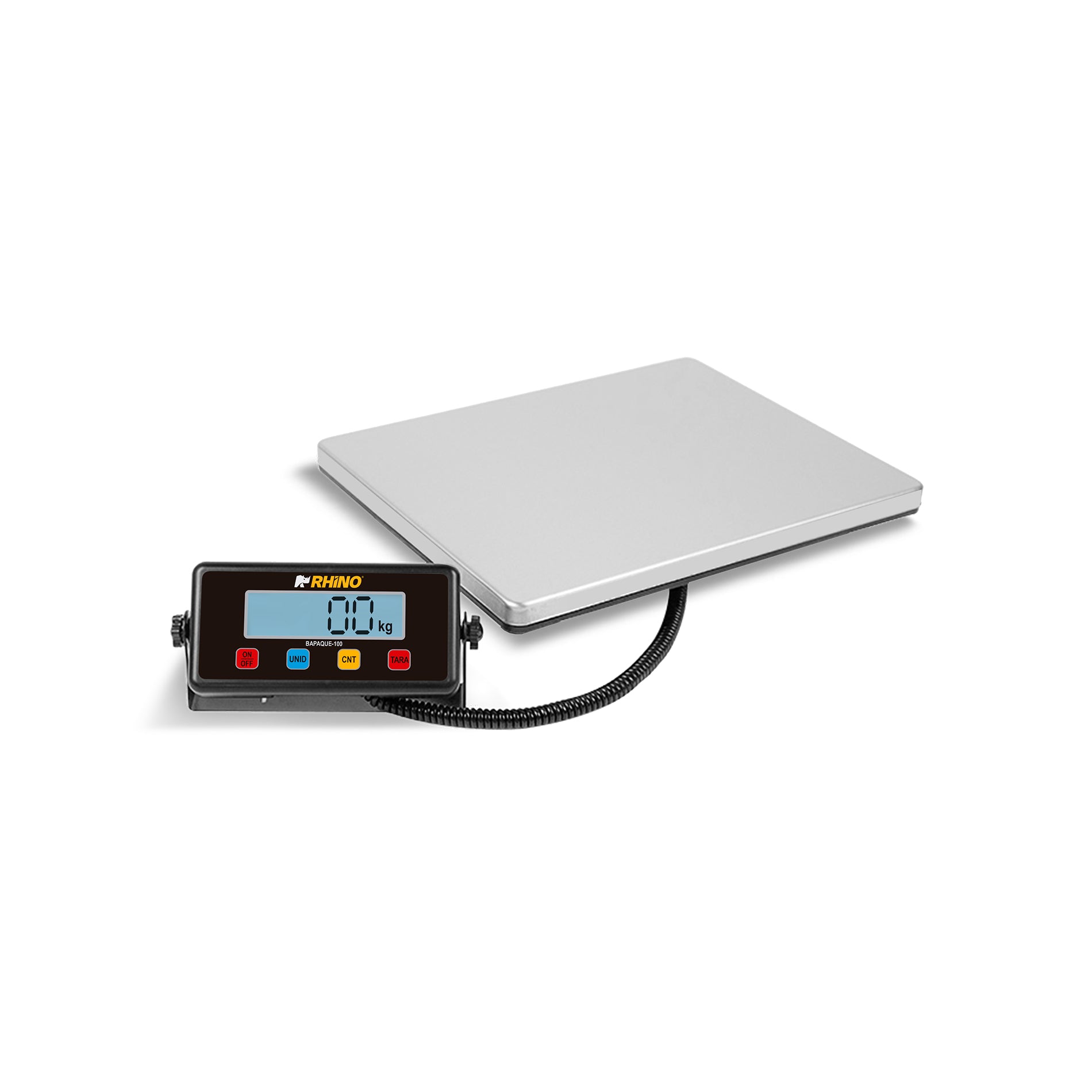 Bascula Digital Rhino Plataforma Paqueteria Bapaque-100 Kg Color Gris Peso máximo soportado 100 kg