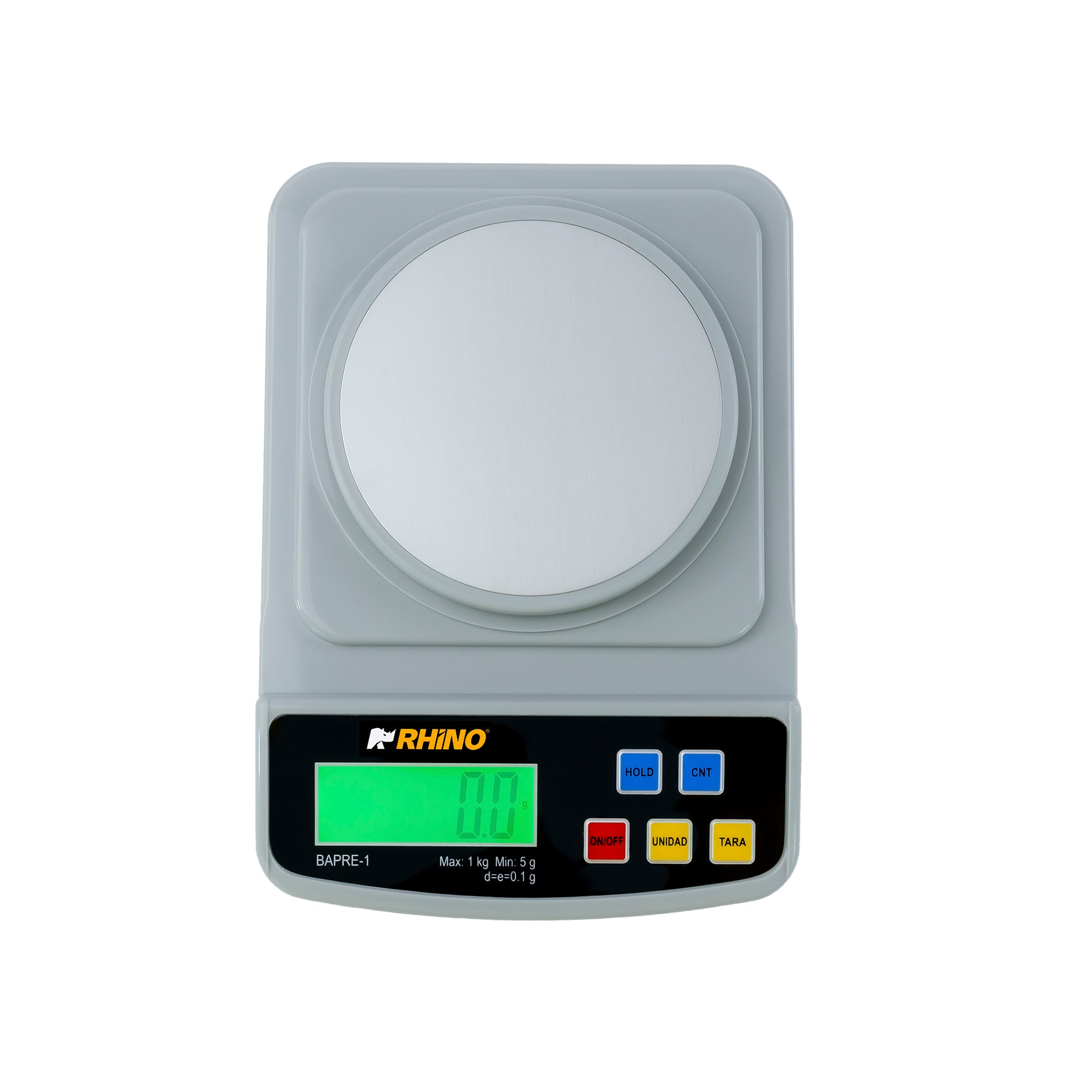 Báscula De Precisión Digital Rhino Bapre-1 1kg/0.1g Precisión Gris