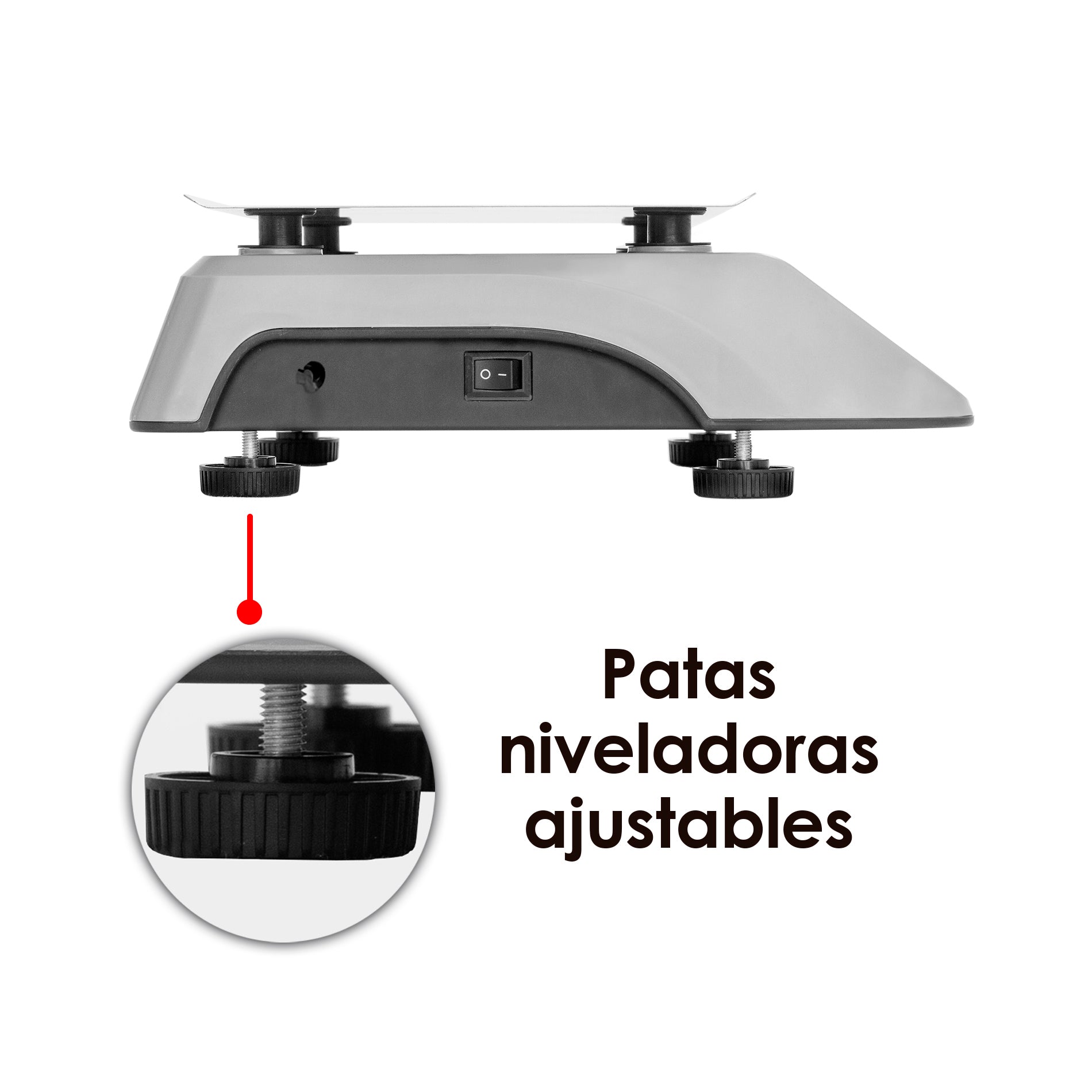 Báscula Comercial Digital Rhino BAR-6X 20Kg gris 28 cm x 20 cm