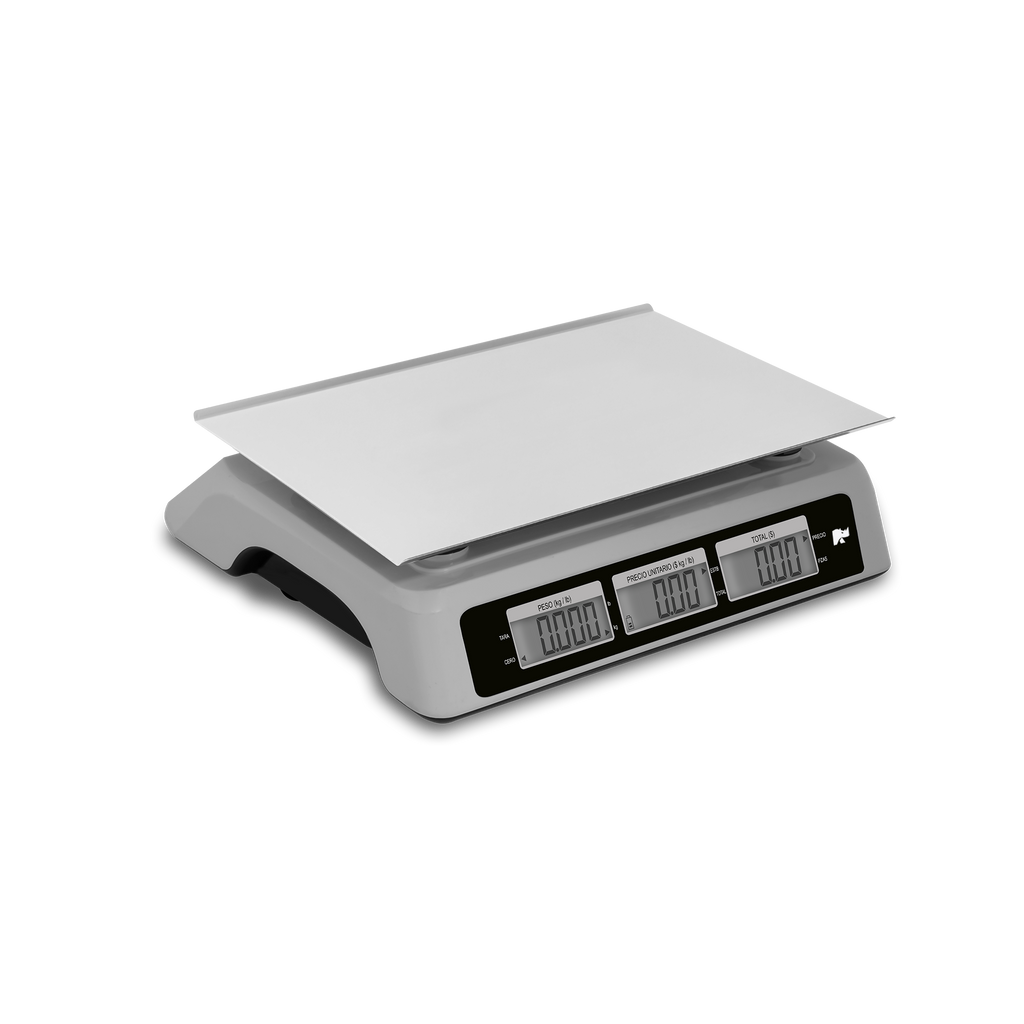 Báscula comercial digital Rhino BAR-6 20kg gris 29 cm x 28 cm