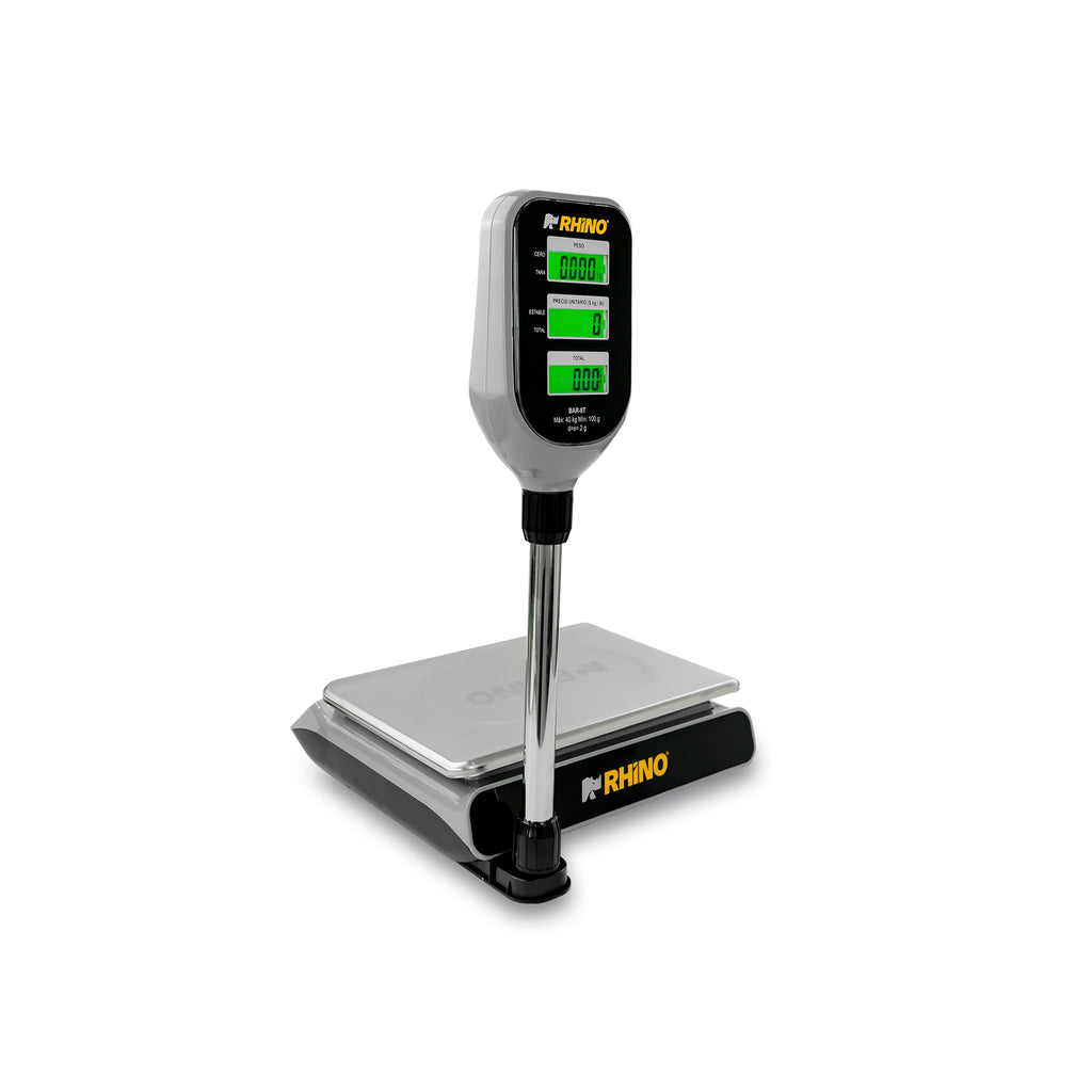 Báscula Digital Con Torreta Para 40kg Rhino Bar-8t Color Gris oscuro Peso máximo soportado 40 kg