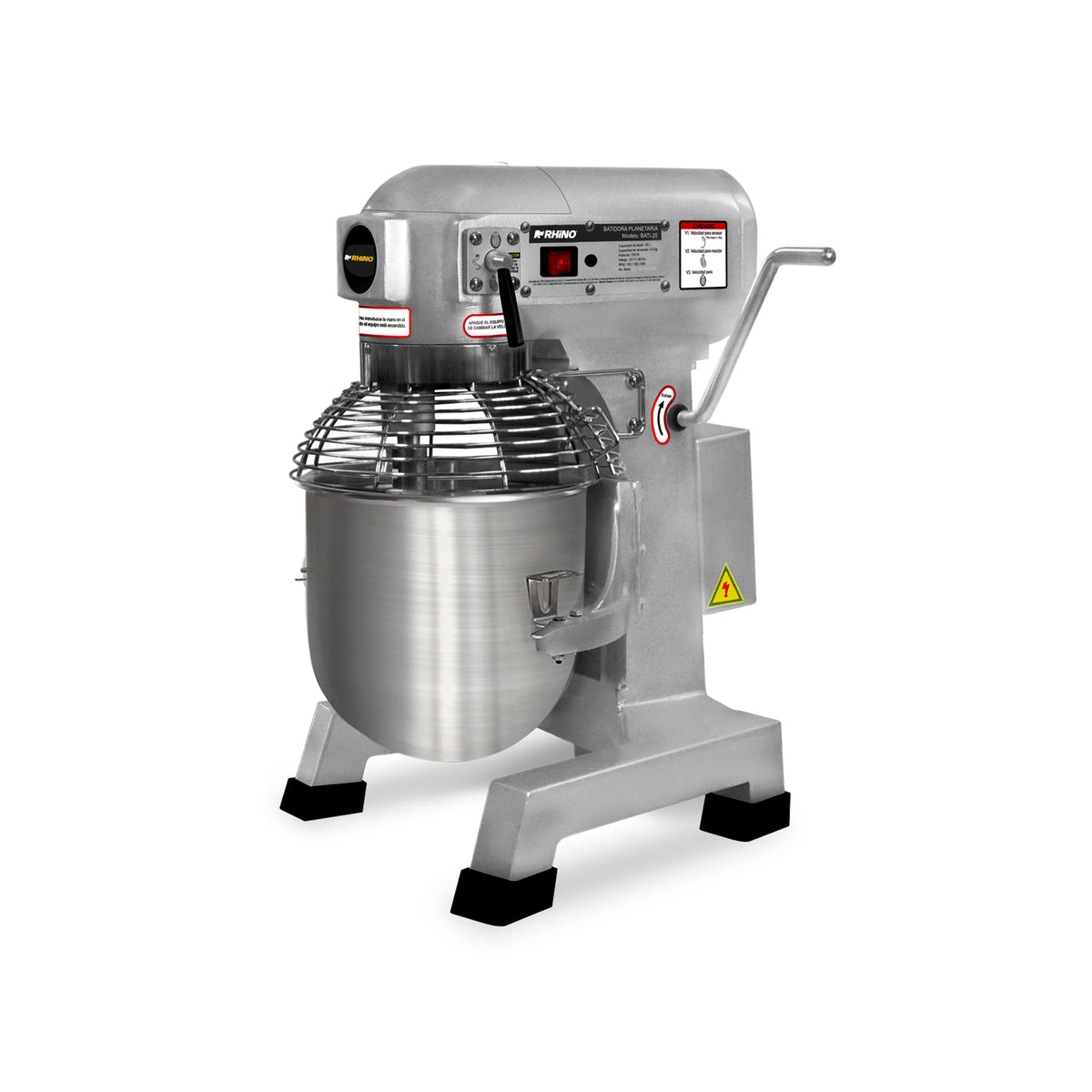 Batidora Industrial Rhino 20 Litros Bati-20 Color Gris