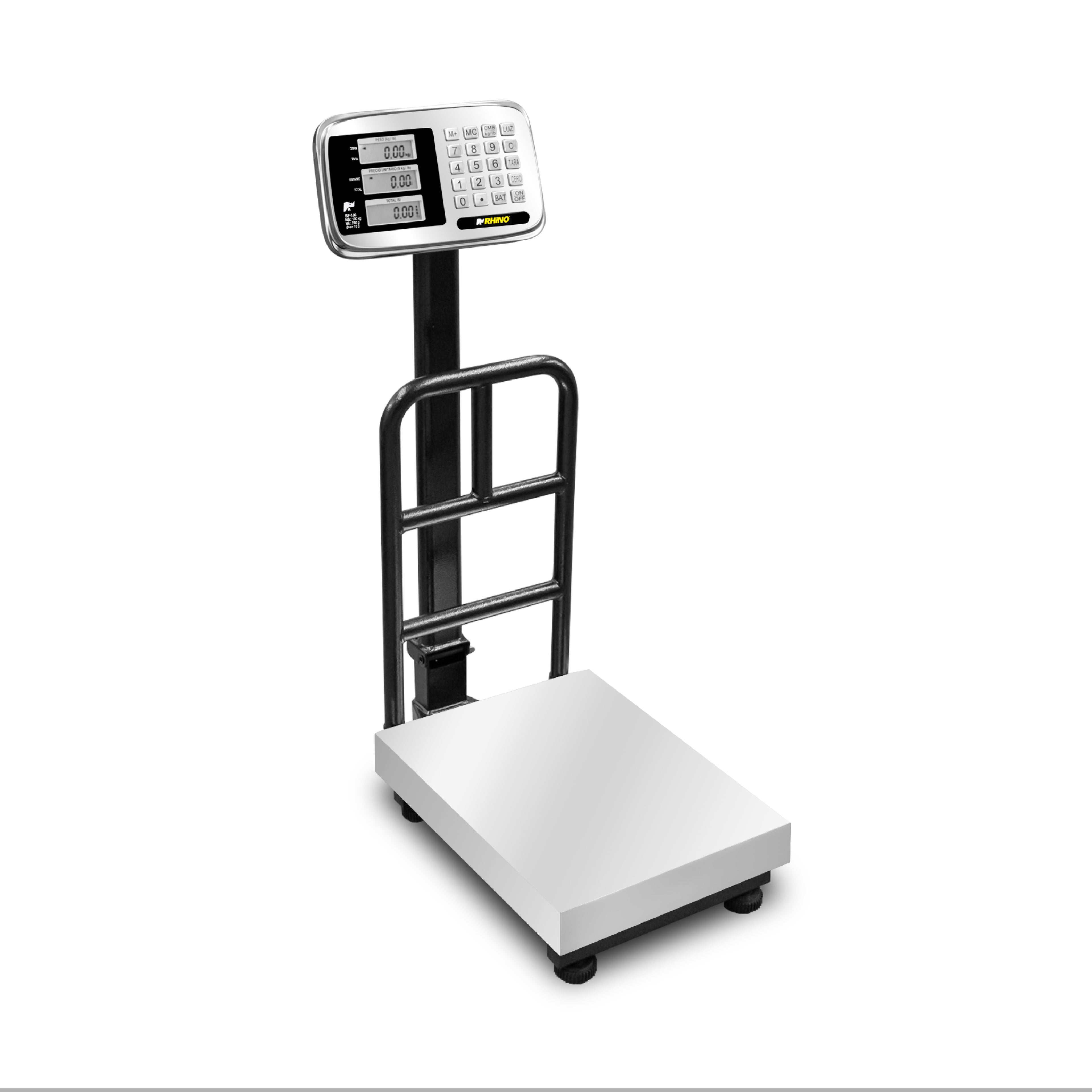 Báscula Rhino Bp-100 100kg Acero Inoxidable Plegable