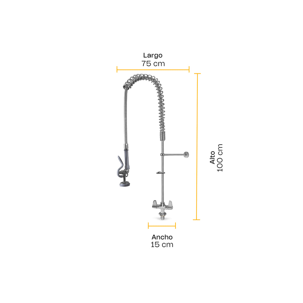 Rhino Maprec-m2j Manguera Prelavado Acero Inoxidable