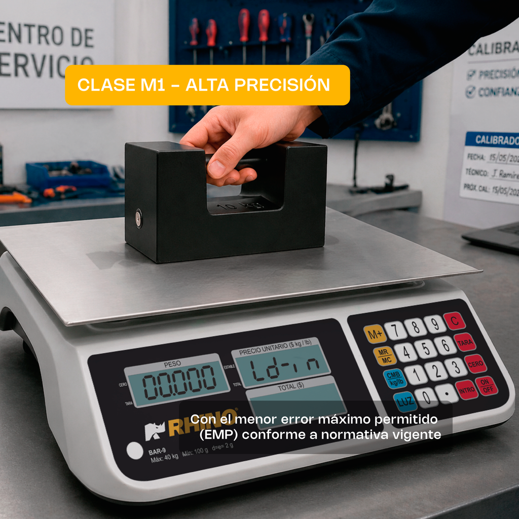 Pesa Patrón Rhino 10 Kg Clase M1 Hierro, Pesa-10s