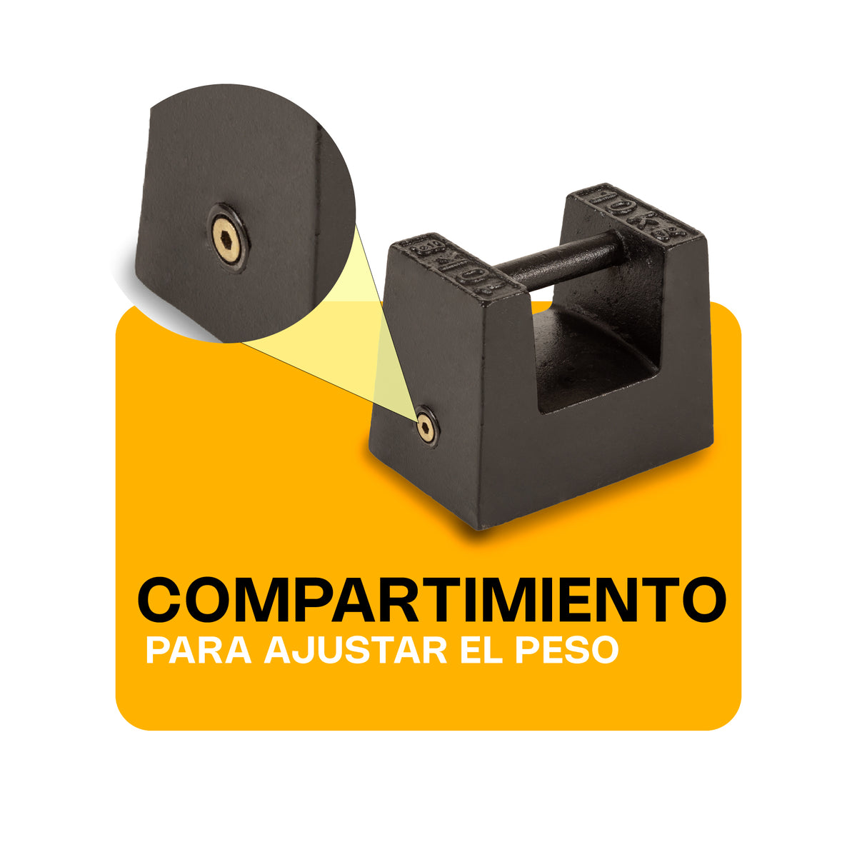 Rhino Pesa-10 Pesa Patrón De Hierrro Fundido 10 Kg