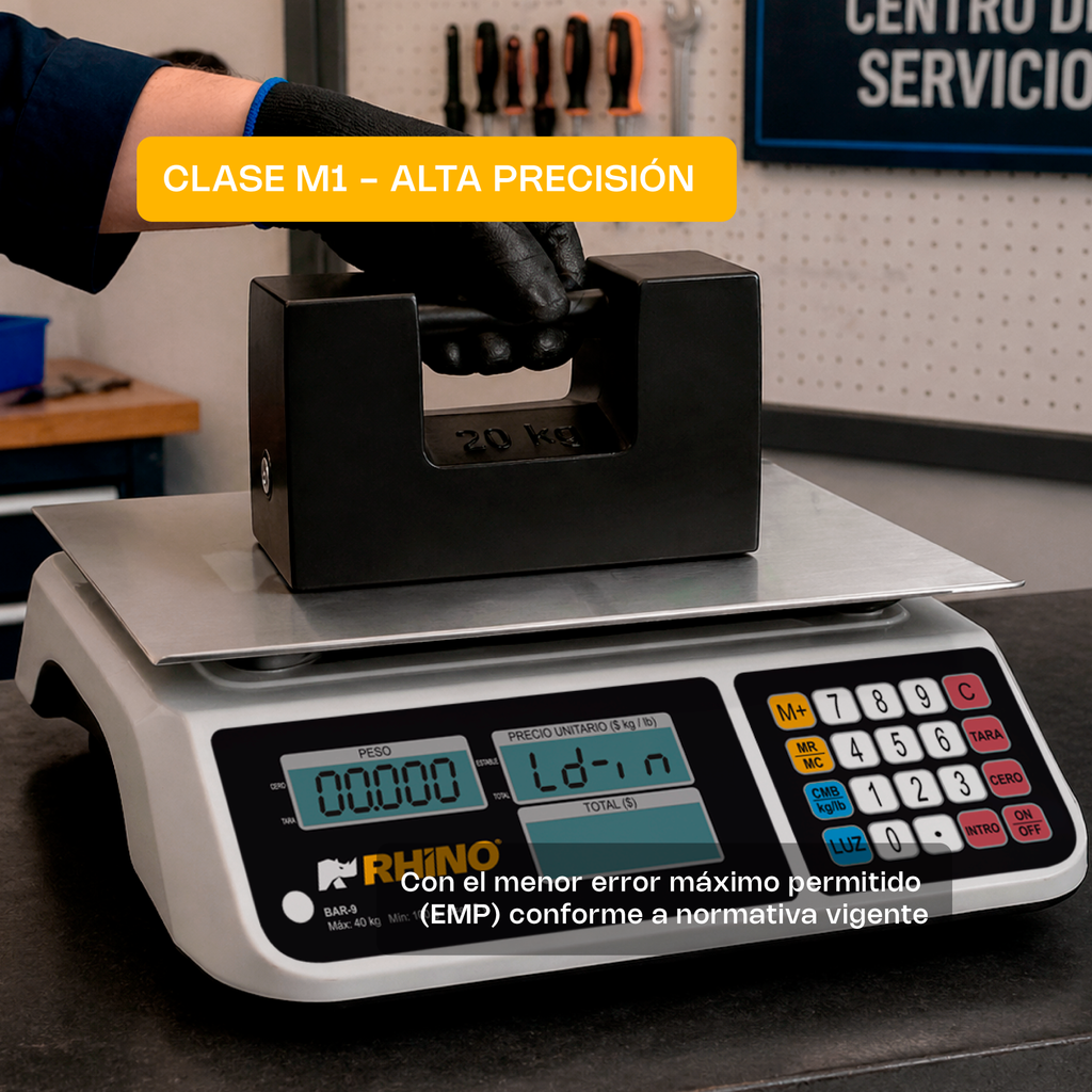 Pesa Patrón Rhino 20 Kg Clase M1 Hierro, Pesa-20s