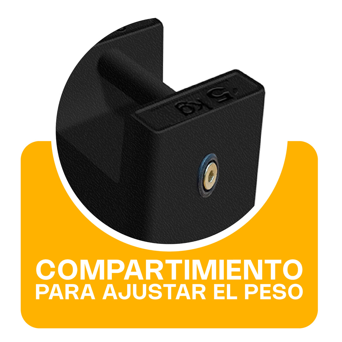 Pesa Patrón De Hierrro Fundido 5 Kg Pesa-5 Rhino Color Negro