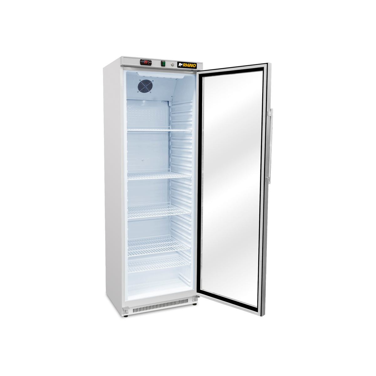 Refrigerador Vertical Puerta De Cristal Reveab-13c Rhino