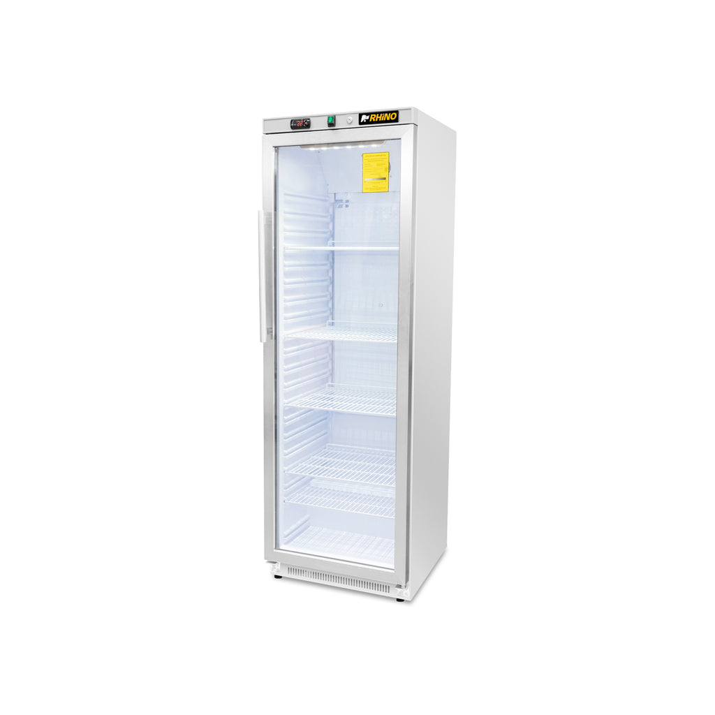 Refrigerador Vertical Puerta De Cristal Reveab-13c Rhino