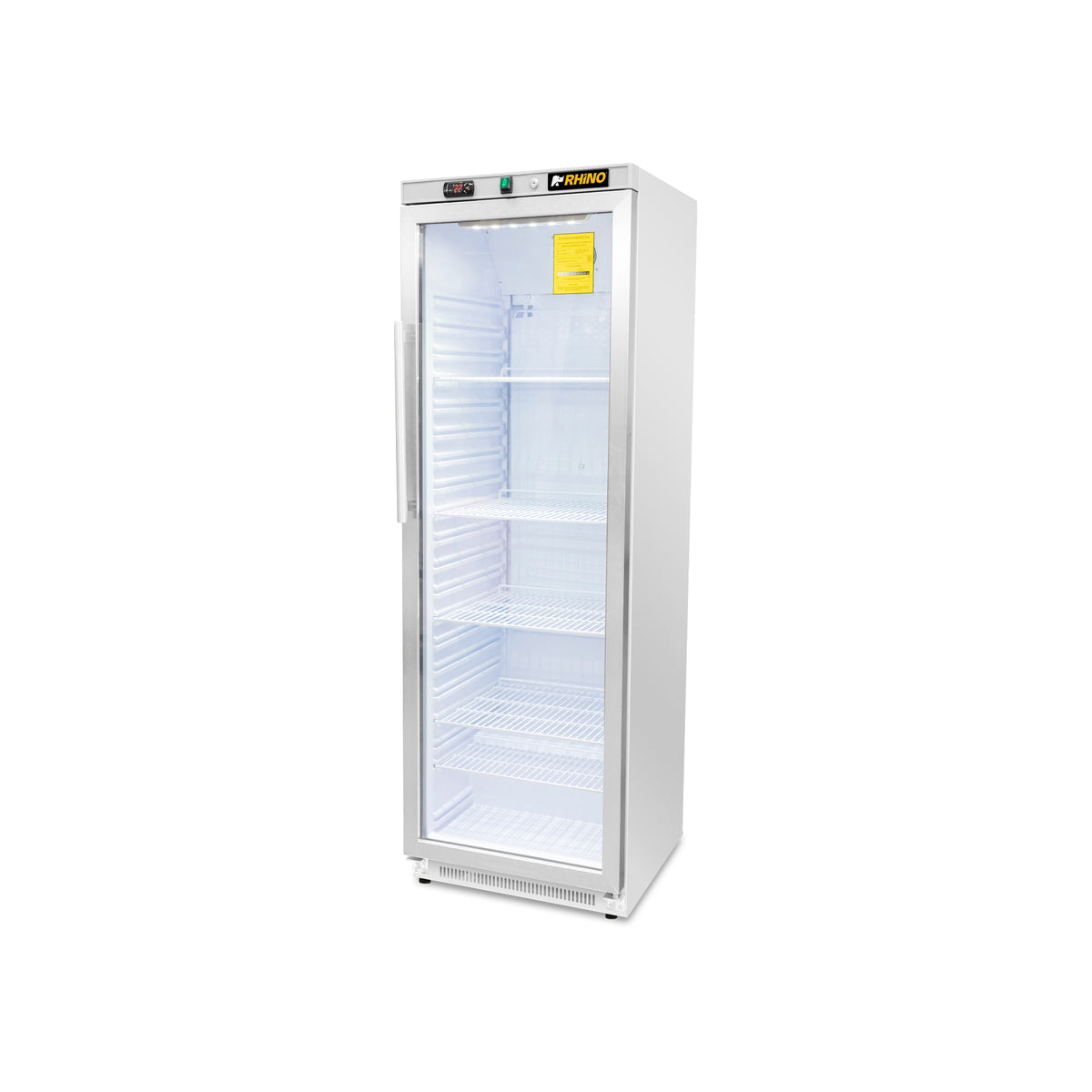 Refrigerador Vertical Puerta De Cristal Reveab-13c Rhino