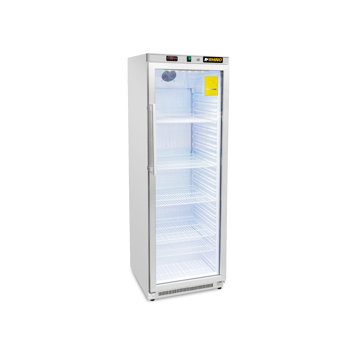 Refrigerador Vertical Puerta De Cristal Reveab-13c Rhino