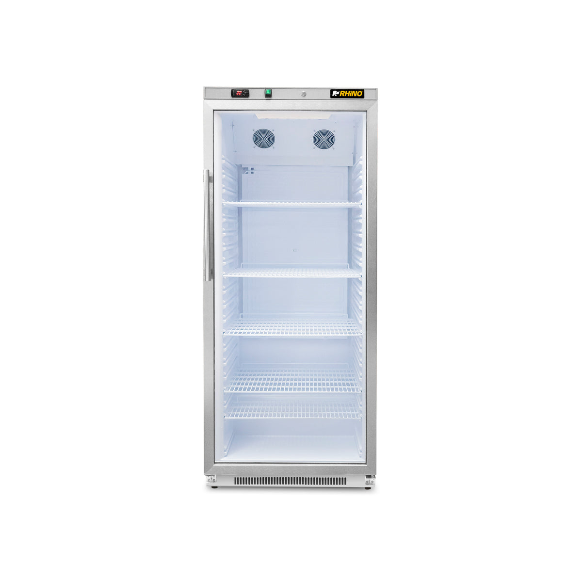 Refrigerador Vertical Puerta De Cristal Reveab-19c Rhino