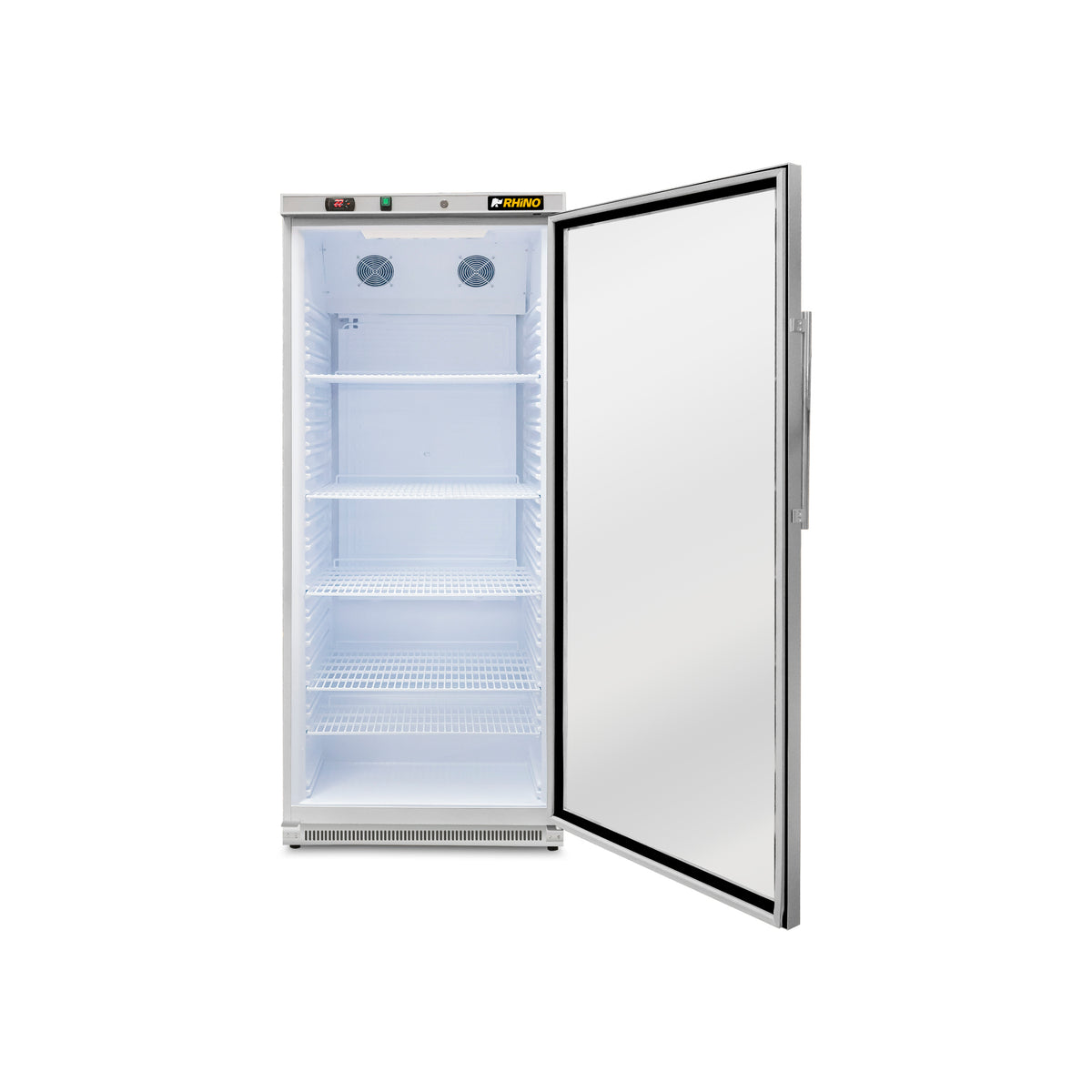 Refrigerador Vertical Puerta De Cristal Reveab-19c Rhino