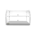 Vitrina Curva Neutra Rhino de Acero Inoxidable para Mostrador VITNEU-45C