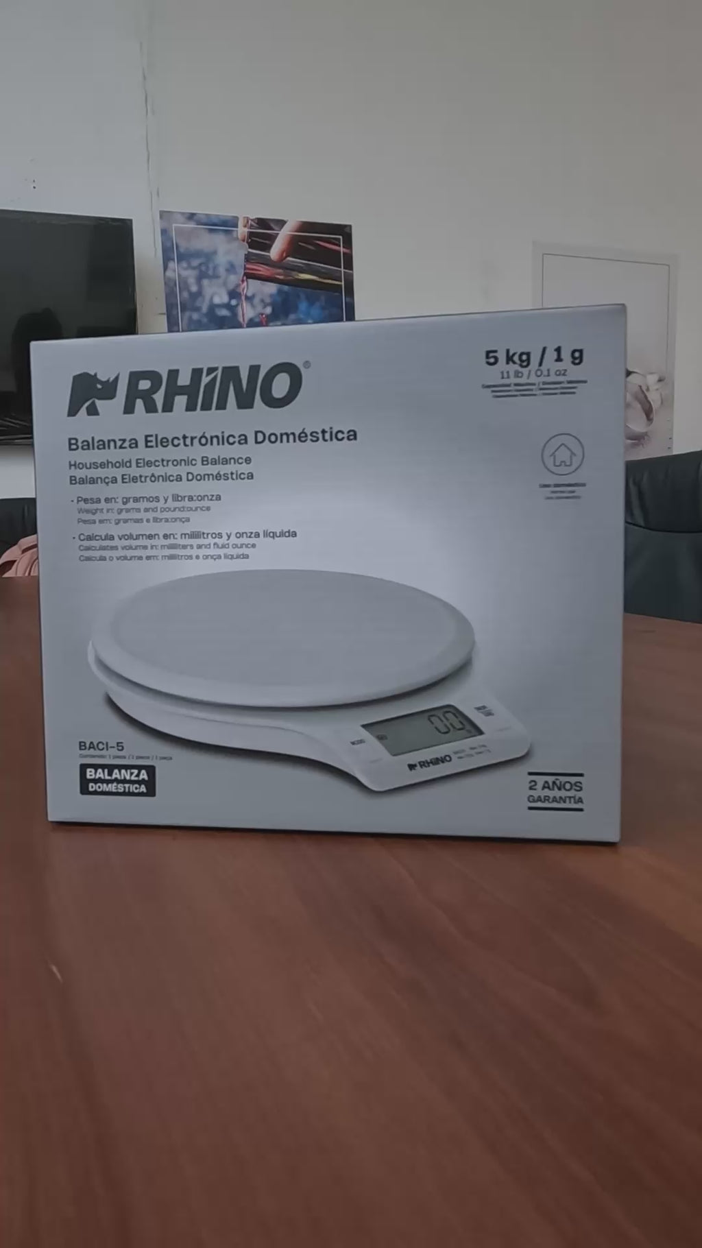 Báscula de cocina digital Rhino BACI-5