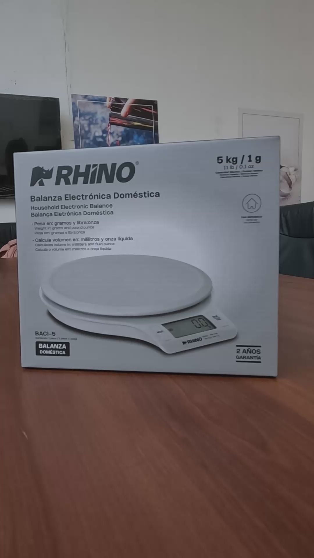 Báscula de cocina digital Rhino BACI-5