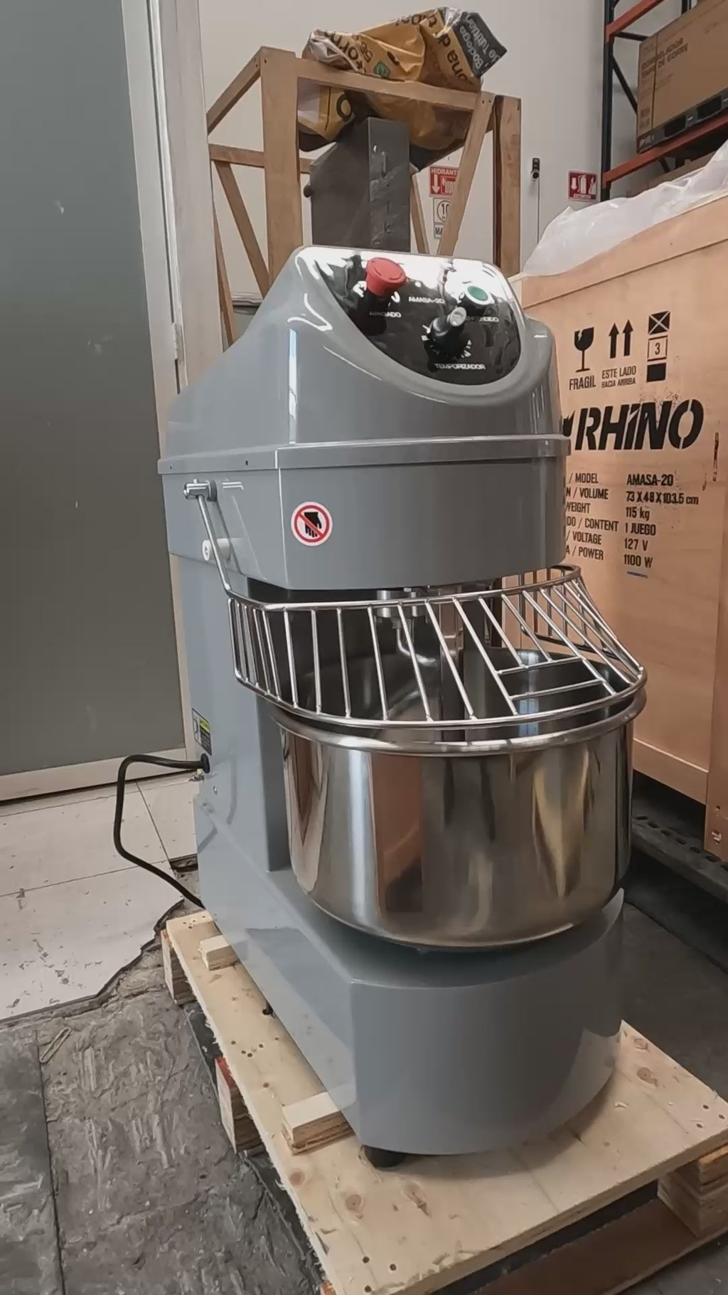 Amasadora Industrial 20 Lt Rhino Amasa-20